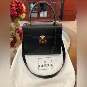 Pre-Loved Authentic Vintage Gucci Leather Handbag